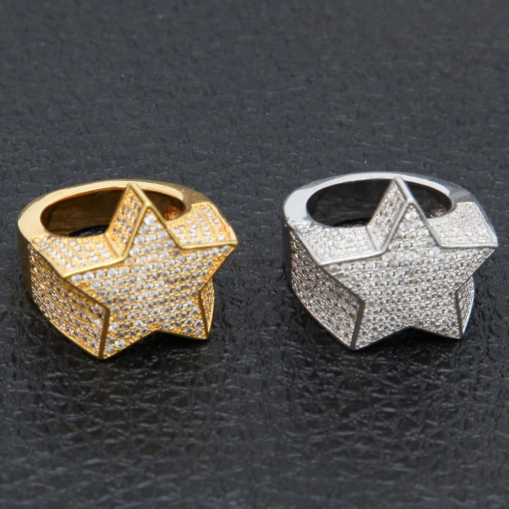 Premium Iced Star Ring - TheIceClub