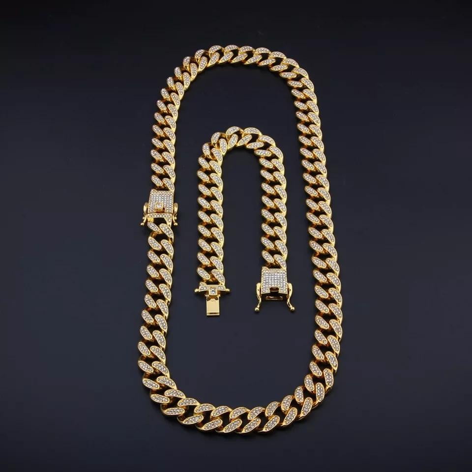 20mm Iced Cuban Necklace & Bracelet Set - THE ICE CLUB