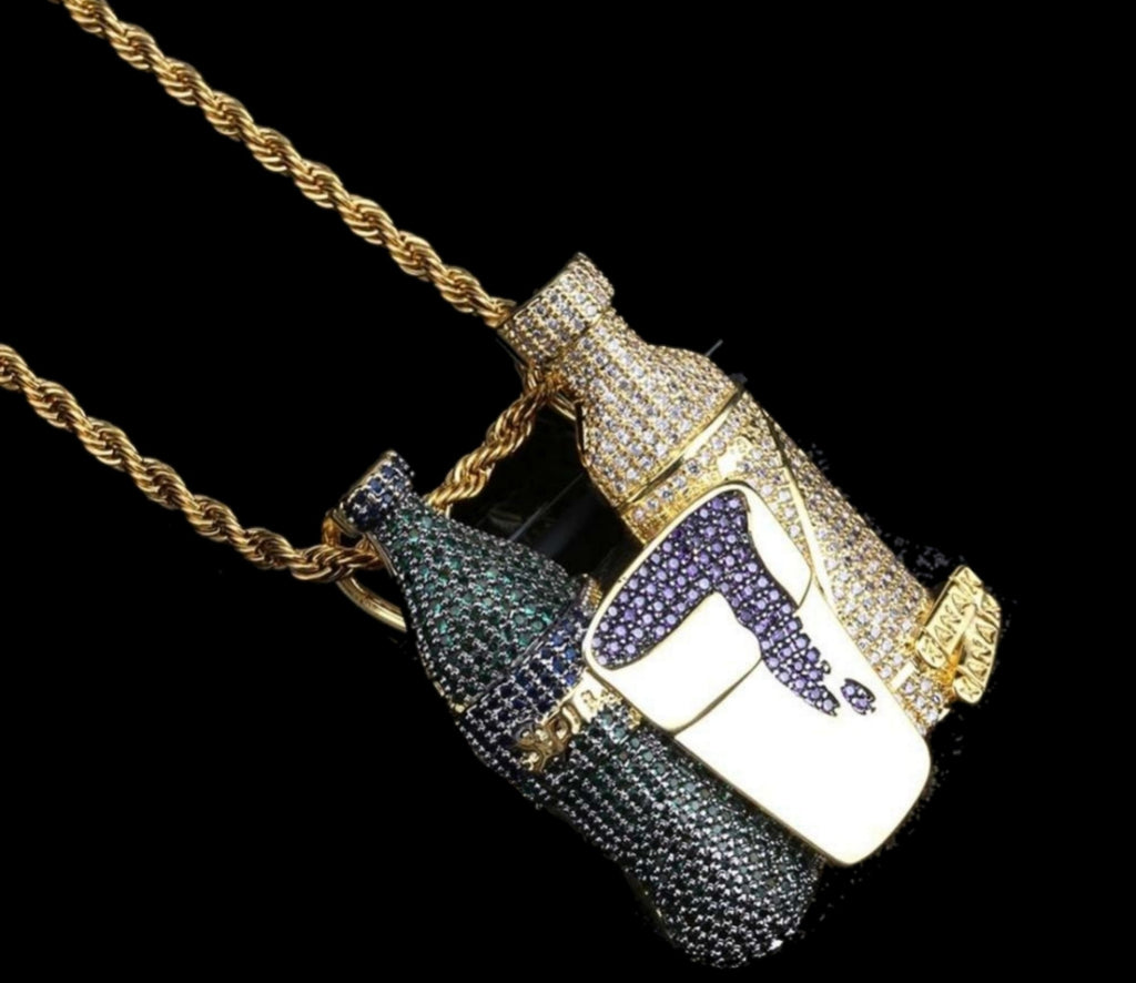 Purple Cup Pendant W/ Chain - TheIceClub