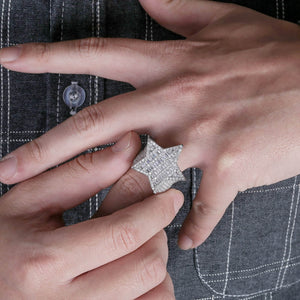 Baguette Star Ring