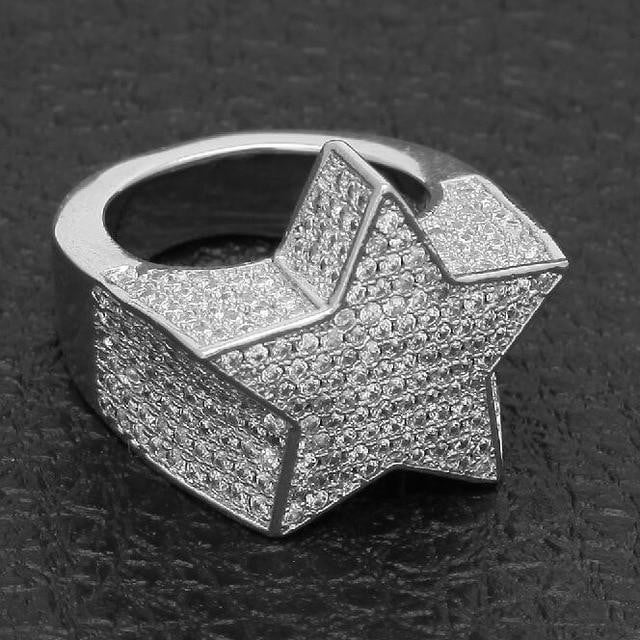 Premium Iced Star Ring - TheIceClub