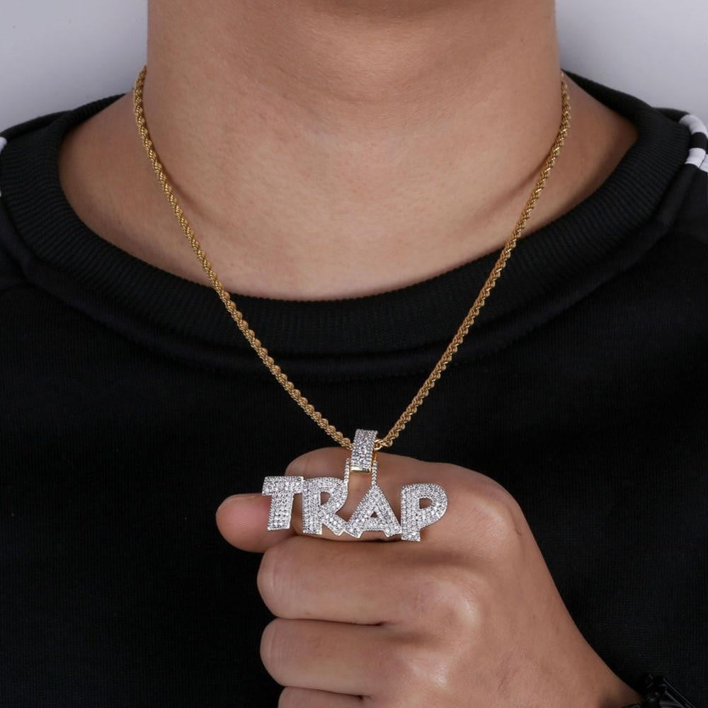 Gold TRAP Pendant - TheIceClub