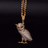 Iced 18k Gold Plated Owl Pendant - TheIceClub